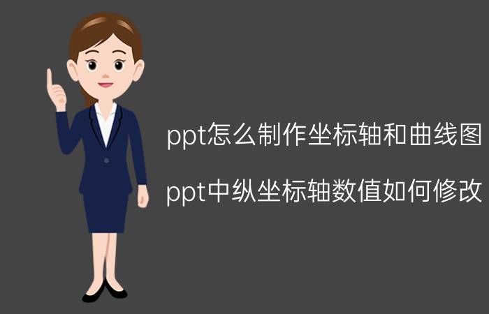 ppt怎么制作坐标轴和曲线图 ppt中纵坐标轴数值如何修改？